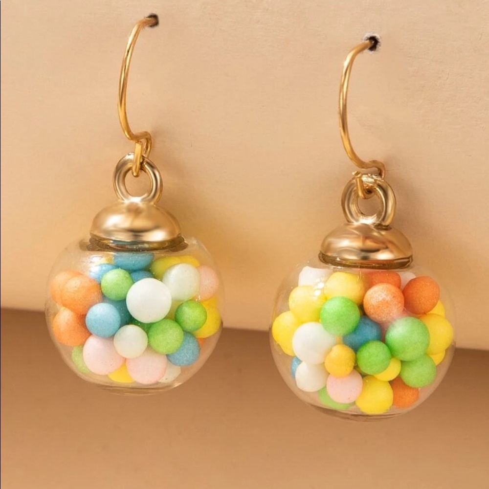 Cute gumball earrings